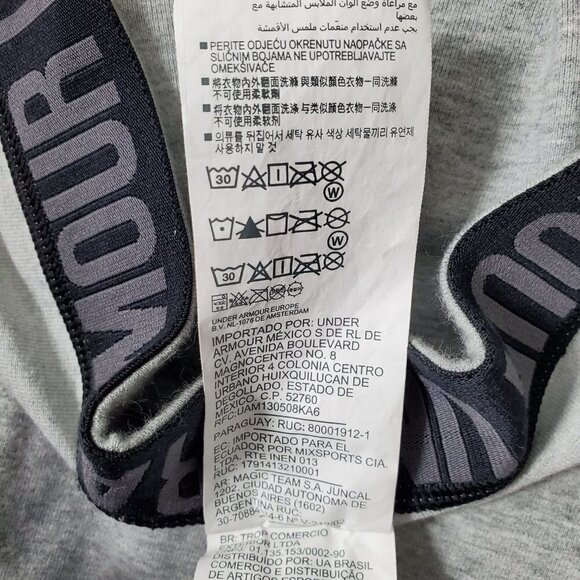 🏆139 Under Armour Graphic Capri Gray Leggings - Picture 9 of 11